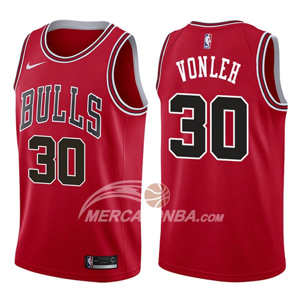 Maglia NBA Chicago Bulls Noah Vonleh Icon 2017-18 Rosso